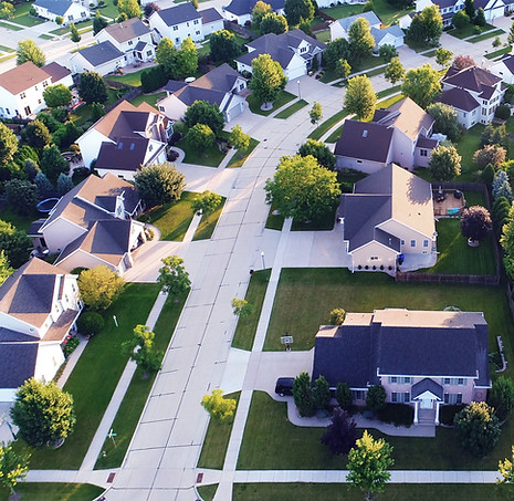 Aerial View of a Suburb
