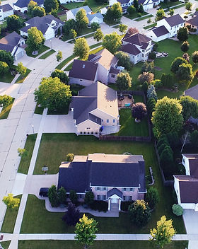 Aerial View of a Suburb