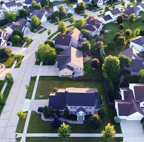 Aerial View of a Suburb