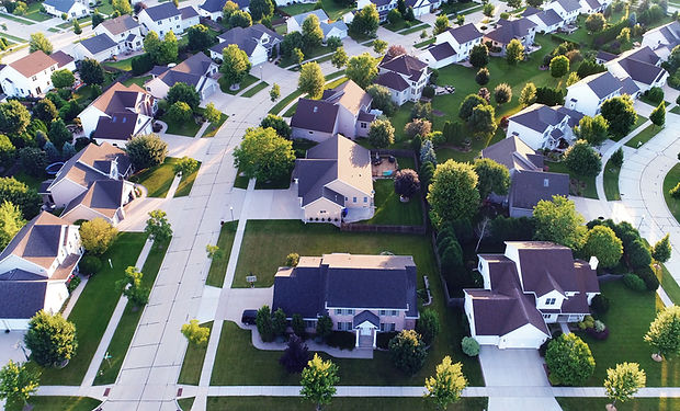 Aerial View of a Suburb