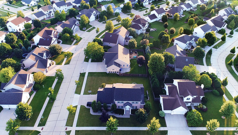Aerial View of a Suburb