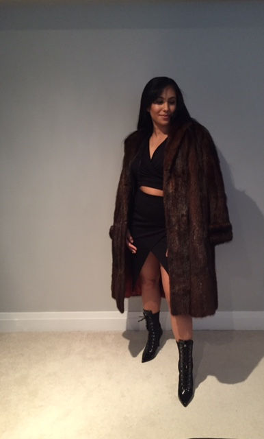 Expresso Fur and an Envelope Skirt