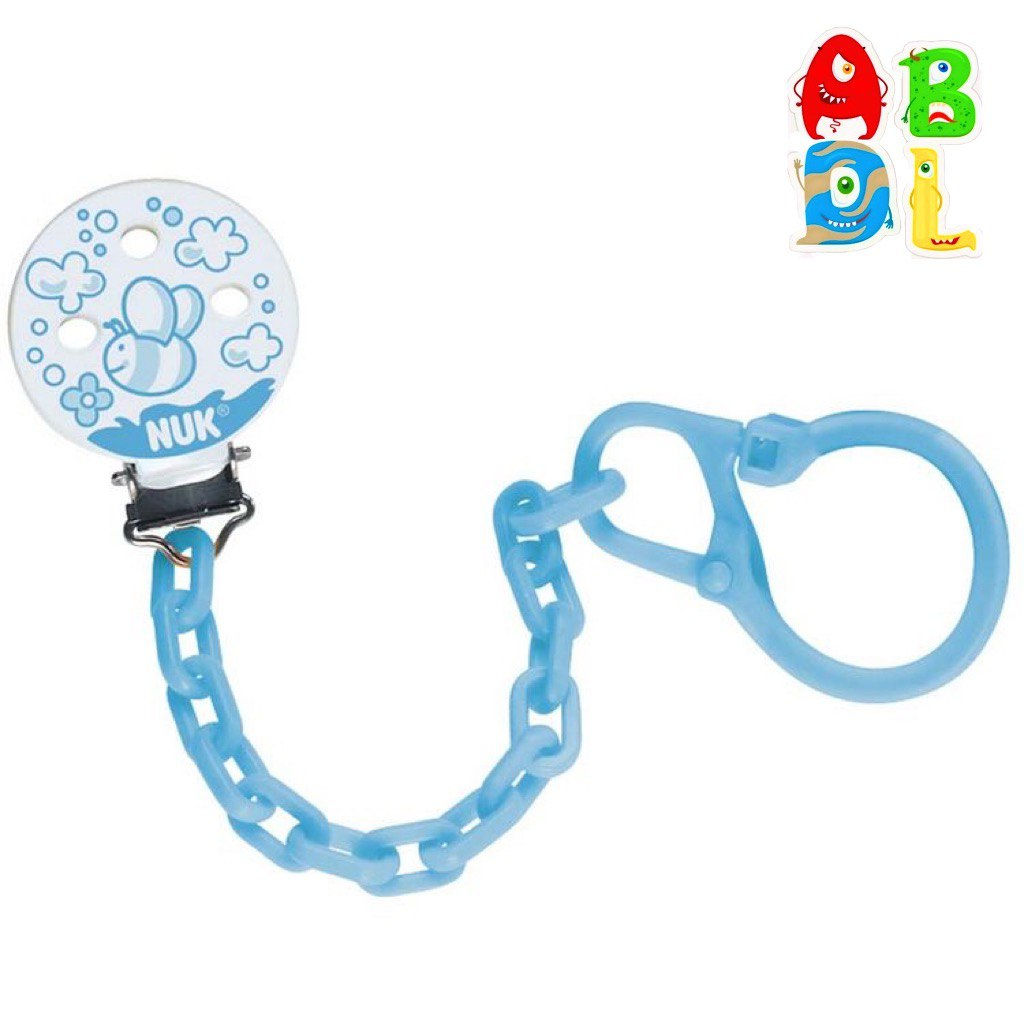 ABDL "BLU NUK" PACI CLIP & TEETHER