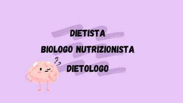 Dietista, biologo nutrizionista, dietologo ... che differenza c'è?! 