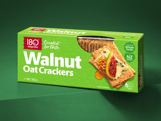 180 Degrees Walnut Oat Crackers. 150g.