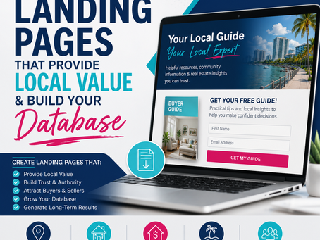 Real Estate Landing Pages That Actually Build Trust, Value & Your Database