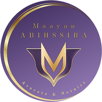 Logo d'entreprise du cabinet d'avocate et notaire Maayan Abihssira