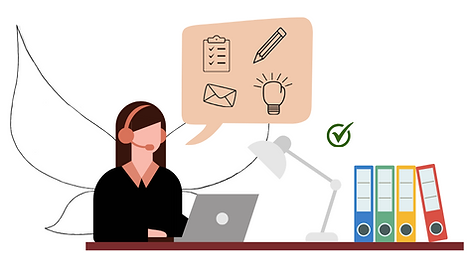 Illustration of Denise Geestman as a Virtual Assistant