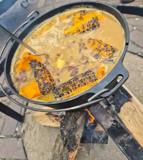 Stoof op open vuur catering