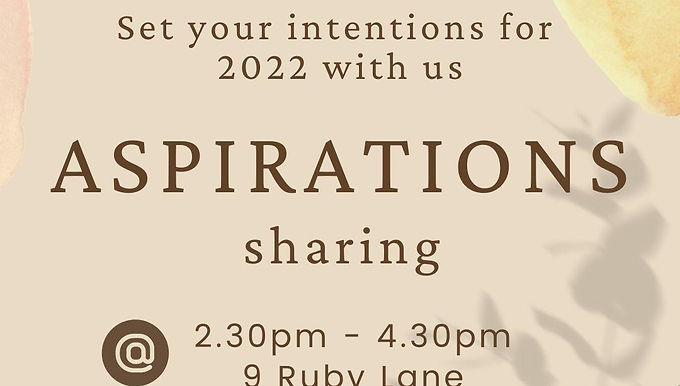SBMY Presents : New Year Aspirations Making