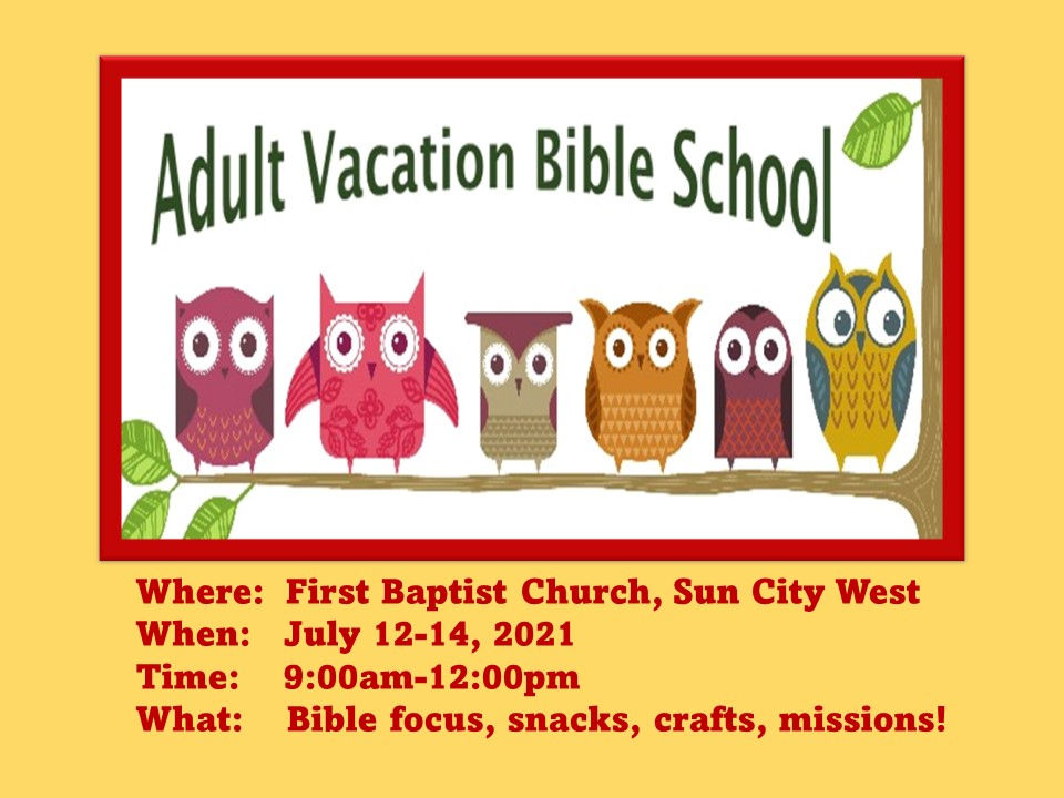 Adult Vacation Bible School