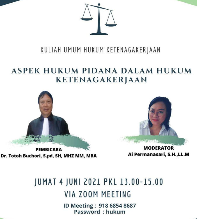 Aspek Hukum Pidana Dalam Hukum Ketenagakerjaan