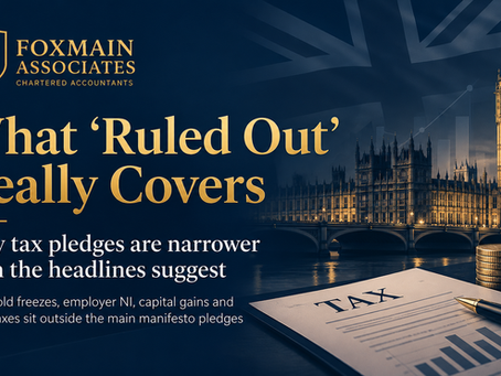 Budget 2026 - What does “ruled out” actually cover?