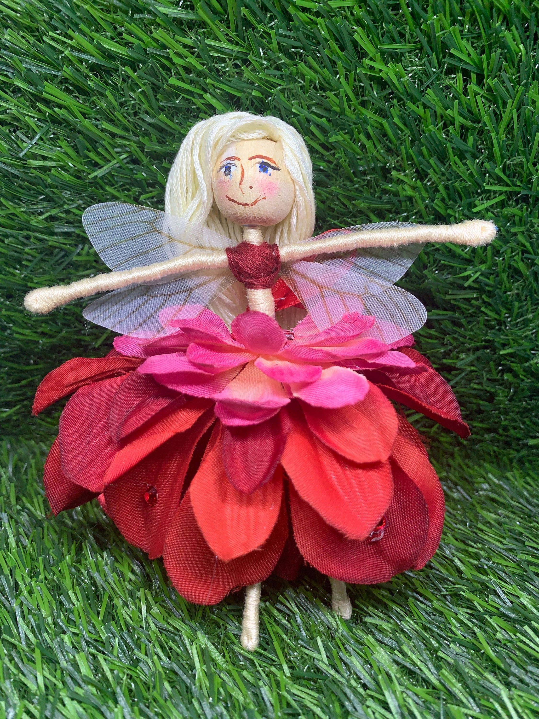 Red Blonde Fairy Doll