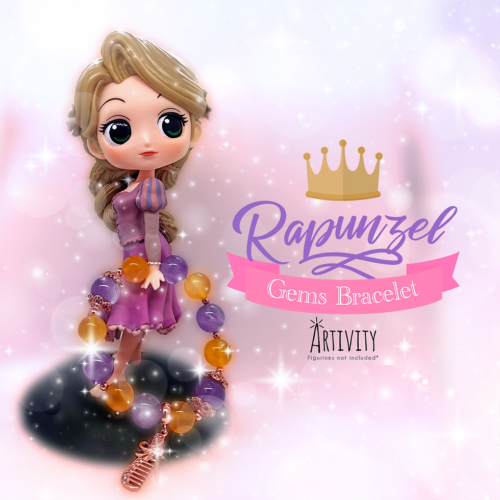 Thumbnail: Princess Gem Bracelet - Cinderella, Jasmine, Rapunzel, Snow White