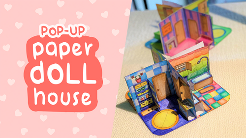 Crafty Byte: Pop-up Paper Dollhouse | Artivity