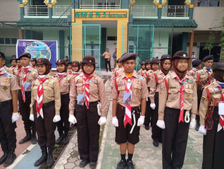 Keseruan Pramuka SMP N 6 saat menghadiri TMB 3 Di SMAN 3 Medan