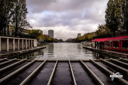 Canal Saint-Martin from the park