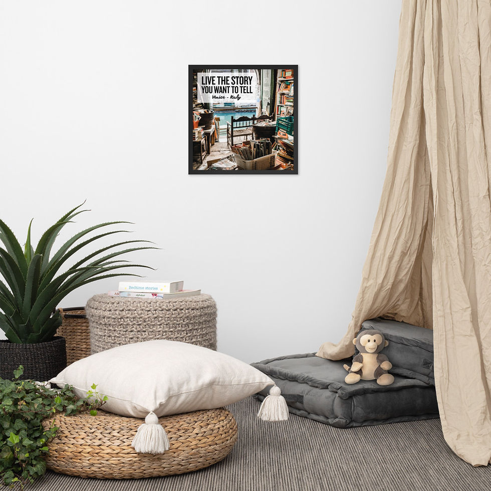 Thumbnail: Framed Travel Quote & Print (Venice, Italy)