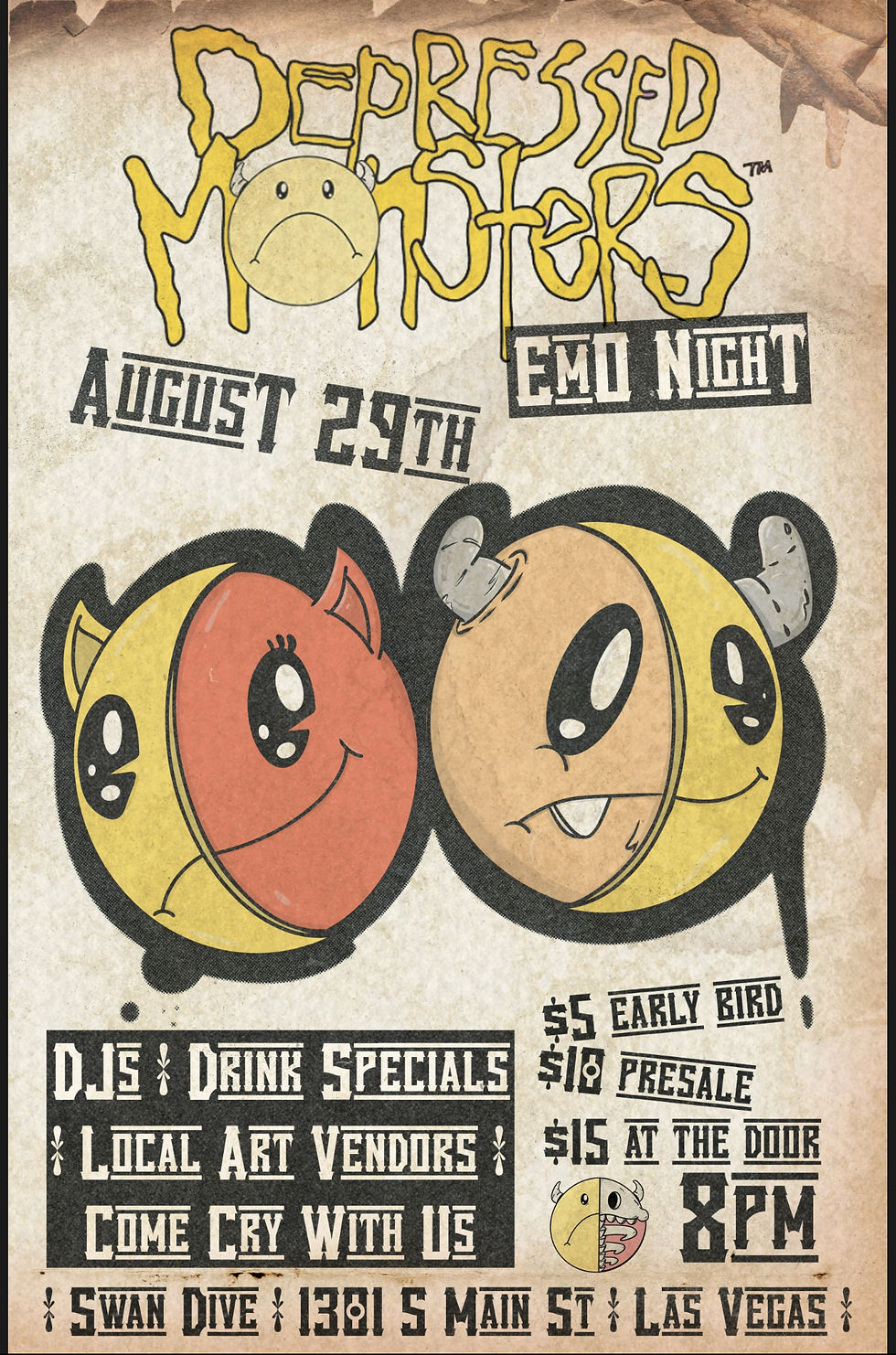 Dressed Monster's Emo Night