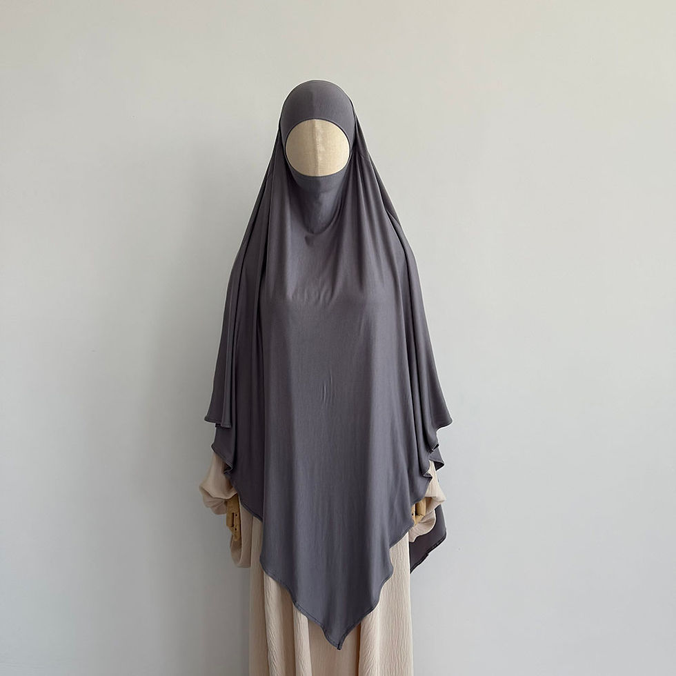 Grey Khimar - Full-body Khimar