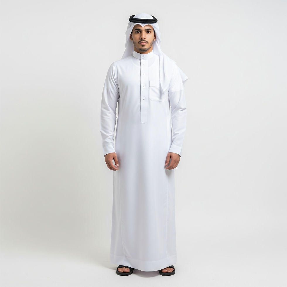 White Saudi thobe