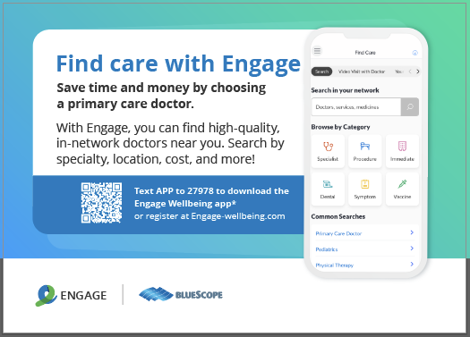 BlueScope Primary care postcard