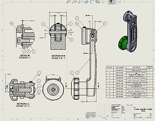 Detail Drawing of Innogen Crank Handle Assembly
