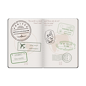 Passport With Exciting Unique Stamps