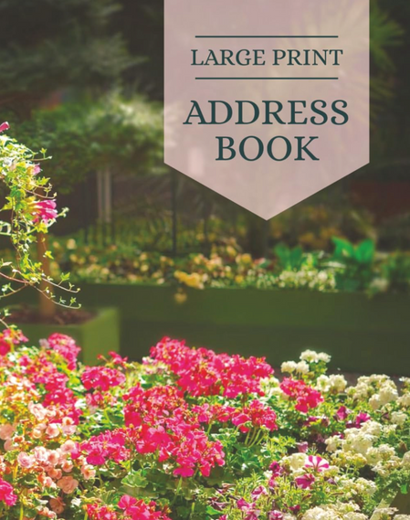 Large Print Address Book: Easy-to-Read Large Print for Seniors, Caregivers, and Low-Vision Users