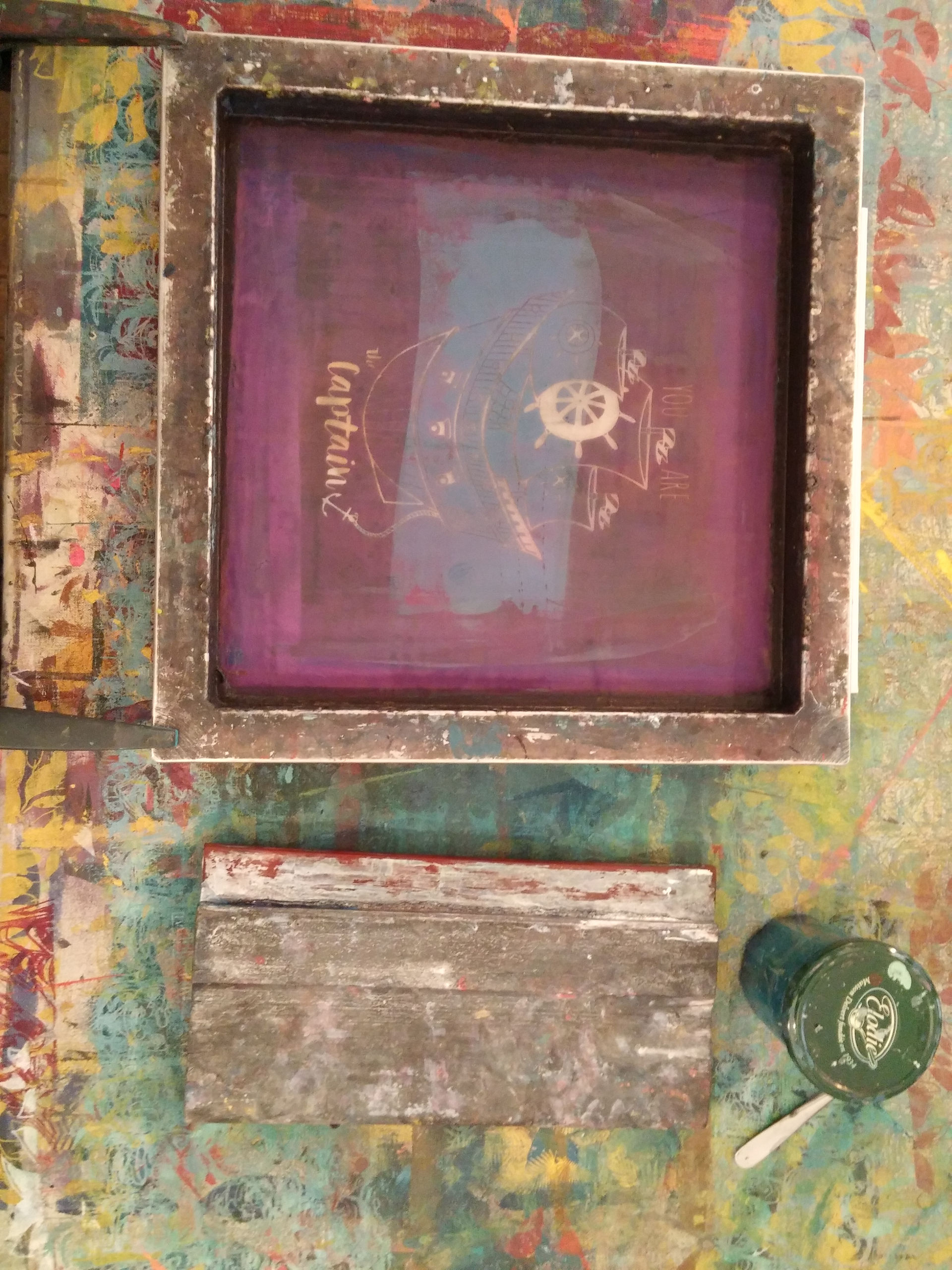 cadre insolé pour sérigraphie