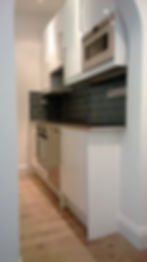 Modern kitchen property refurbishment Edinburgh with white cabinets