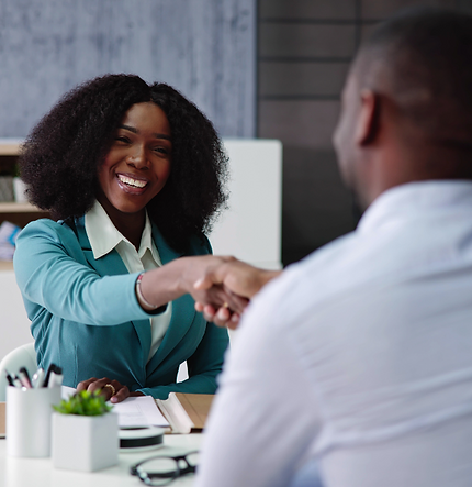 two people shaking hands