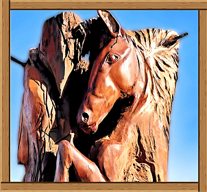 Horse sculpture