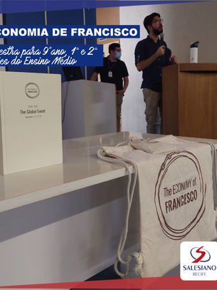 Professor Felipe Xavier compartilha sua experiência vivida no encontro sobre a Economia de Francisco