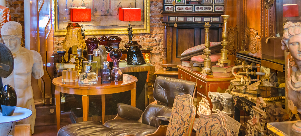 The inside of an antique shop
