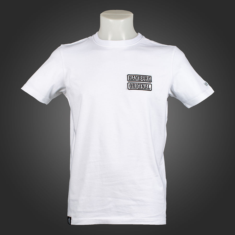 T-Shirt "Hamburg Original 040" Weiß, Vorderansicht