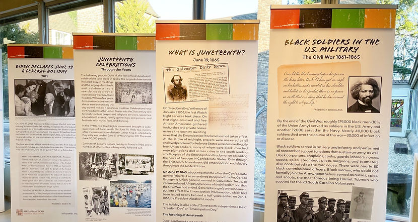 Photo of AAMBC's Juneteenth exhibit