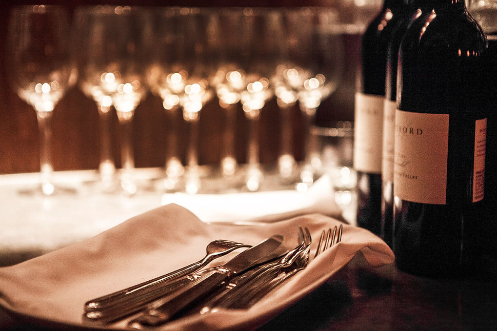 wine bottles and glasses