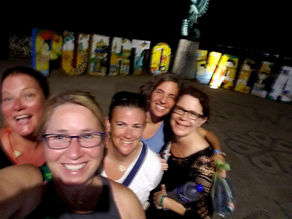 Hyde School alumna Theresa Locklear ’87 with fellow classmates at her 50th birthday celebration — reflecting lifelong friendships and growth.