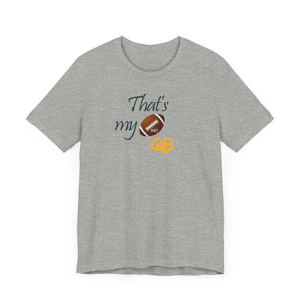 Thumbnail: That's My QB 10 Unisex Short Sleeve Tee - Perfect 4 Sports Fans in Green Bay, WI