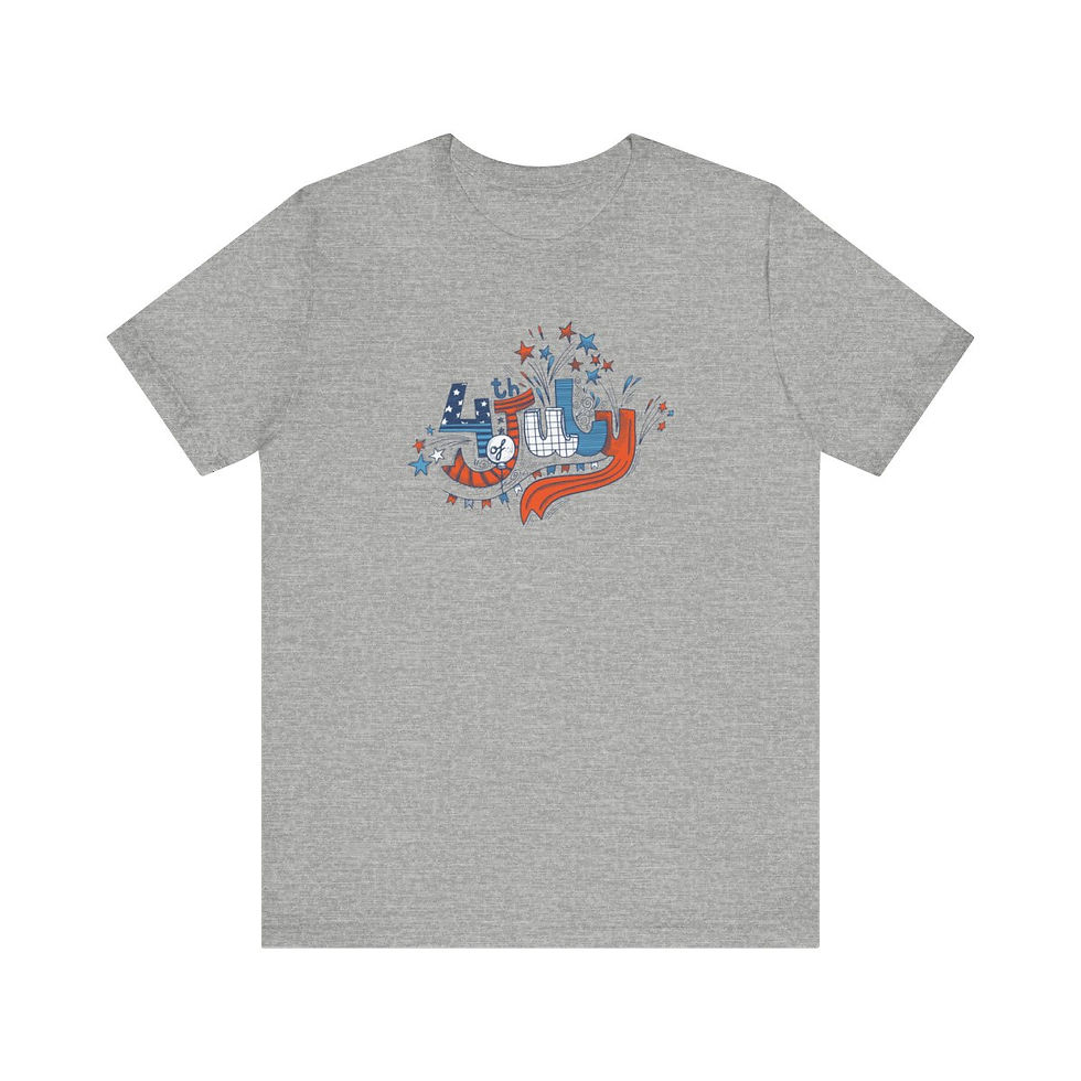 Thumbnail: Happy 4th of July Unisex Jersey Short Sleeve Tee