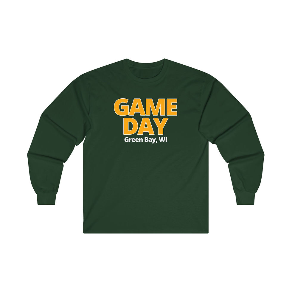 Game Day Unisex Long Sleeve Tee - Perfect for Sports Fans in Green Bay, WI