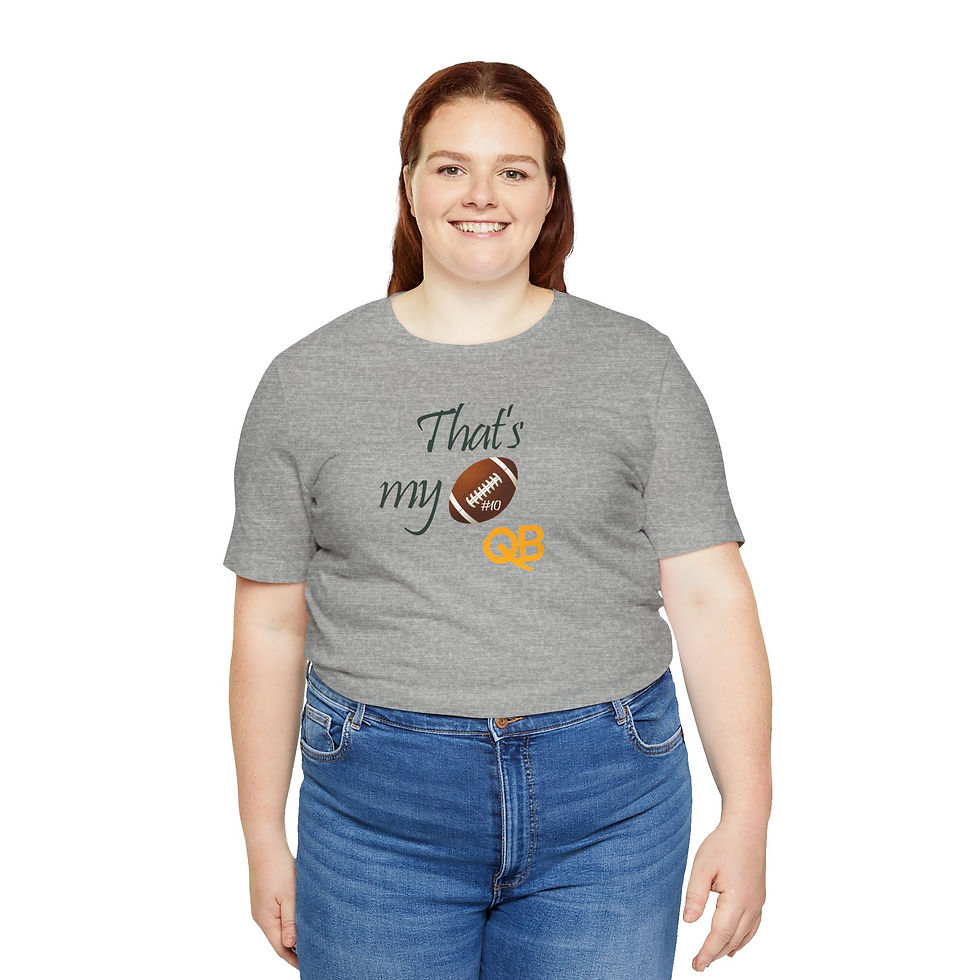 Thumbnail: That's My QB 10 Unisex Short Sleeve Tee - Perfect 4 Sports Fans in Green Bay, WI