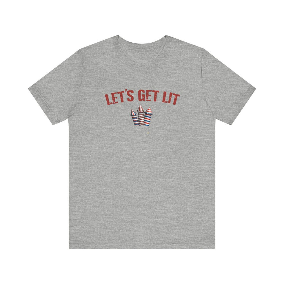 Thumbnail: Let's Get Lit v2 4th of July Unisex Jersey Short Sleeve Tee