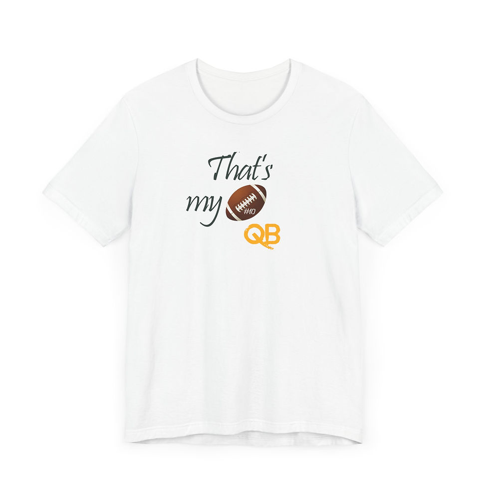 Thumbnail: That's My QB 10 Unisex Short Sleeve Tee - Perfect 4 Sports Fans in Green Bay, WI
