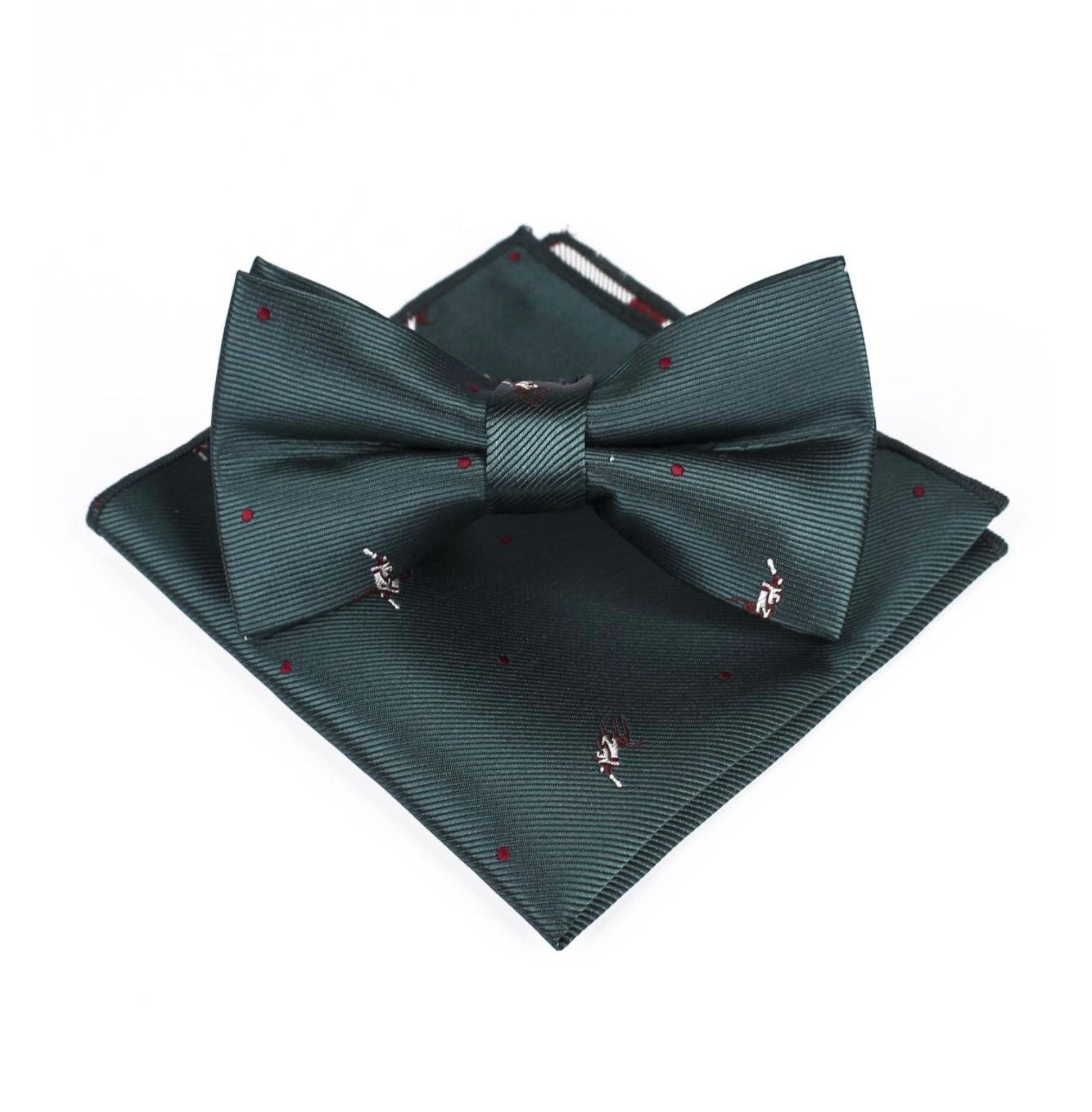 Emerald Green Bow Tie & Hankercheif