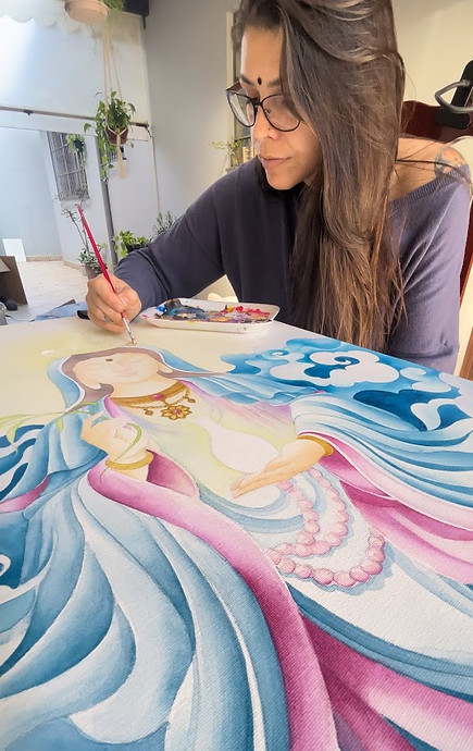 pintando mae kuan yin _ Márcia dë Andrade.jpg