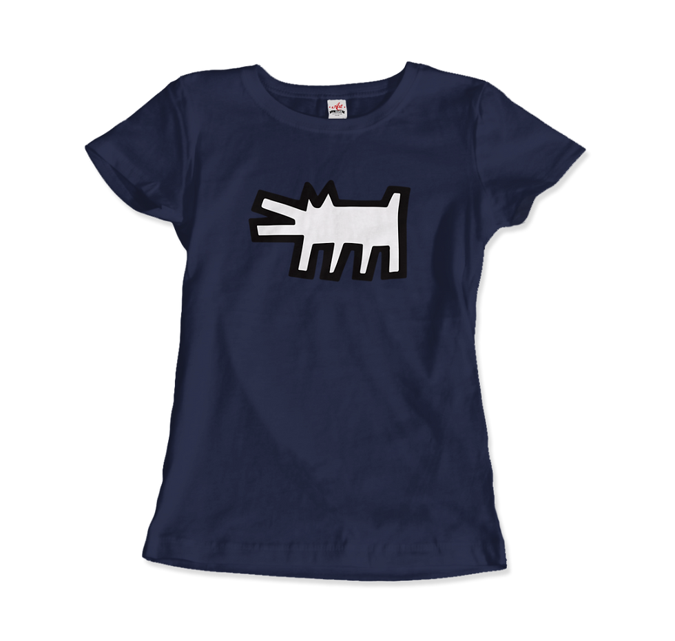 Miniatura: T-shirt street art con l'iconico cane che abbaia "The Barking Dog"