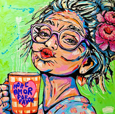 Colorful, Art, Happy Art, Popart, Original Art, Original Kunst, Kunst, Kunst med farver, humor, ekspressiv, akryl, billedkunstner, billedkunst, udstilling, Kunstmesse, indretning, homedecor, decor, wall art, wallart, kunst til væggen, funny art